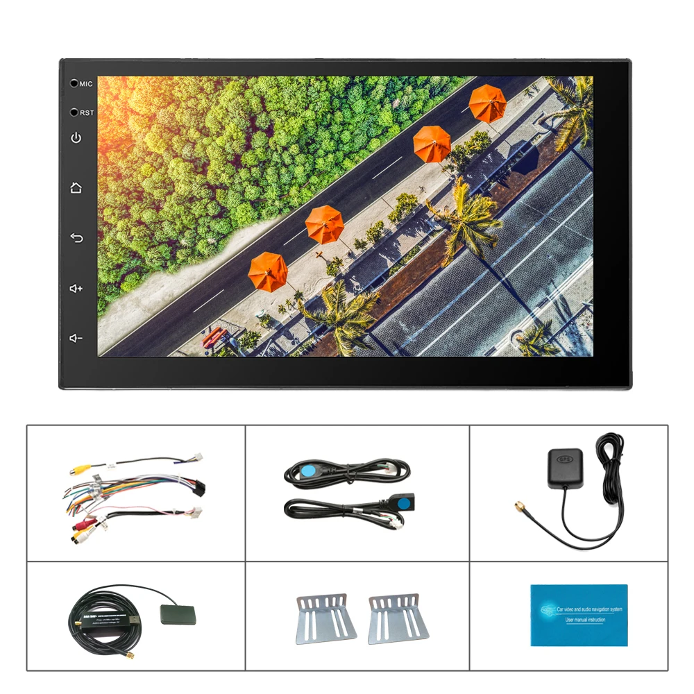 Camecho 2din автомобильный Радио Android мультимедийный плеер Bluetooth 2 Din 7 ''сенсорный