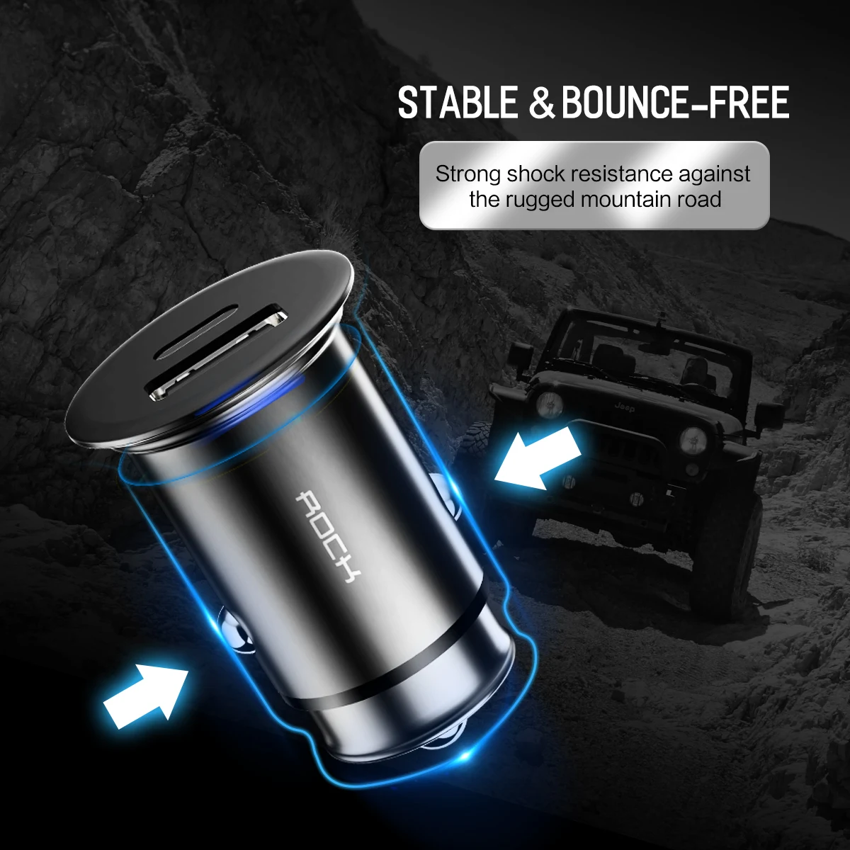 Автомобильное зарядное устройство ROCK 30 Вт USB PD QC4.0 3 0 2 порта|Зарядные устройства