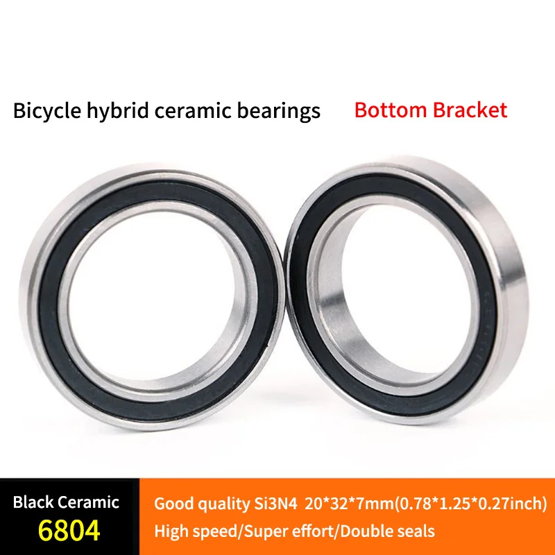 

Freesport 2 Pcs High Speed Bicycle Bottom Brackets Hub Hybrid Ceramic Bearing Bike BB Axis Bearing For MTB Mountain Bike Road cy