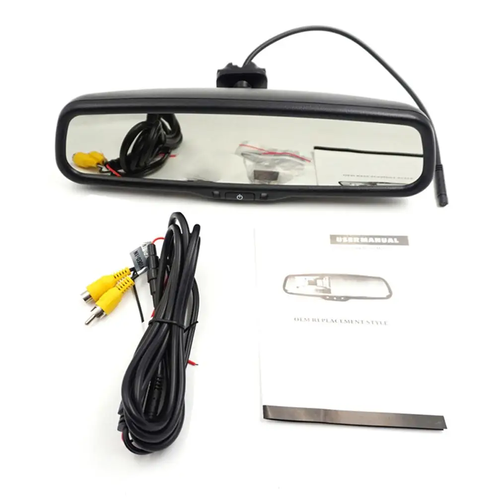 4.3In DC12V Car Rear View Mirror Monitor Display With Bracket Mount PAL/AUTO/NTSC Signal System Support VCD/DVD/TV/GPS | Автомобили и