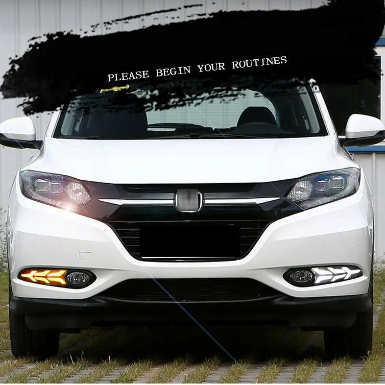 Car Daytime Running Lights DRL With Yellow Turn Signal For Ford Honda Vezel | Автомобили и мотоциклы