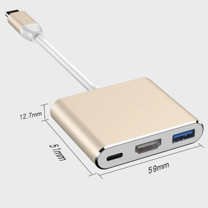 USB C HDMI многопортовый адаптер 3 1 Gen Thumderbolt 4K видео конвертер/USB 0 концентратор порт PD