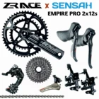 SENSAH EMPIRE PRO 2x1 2 скорости, 24s Road Groupset, RL переключатель передач + RF переключатели + ZRACE RX Кривошиптормозкассета, углеродное волокно