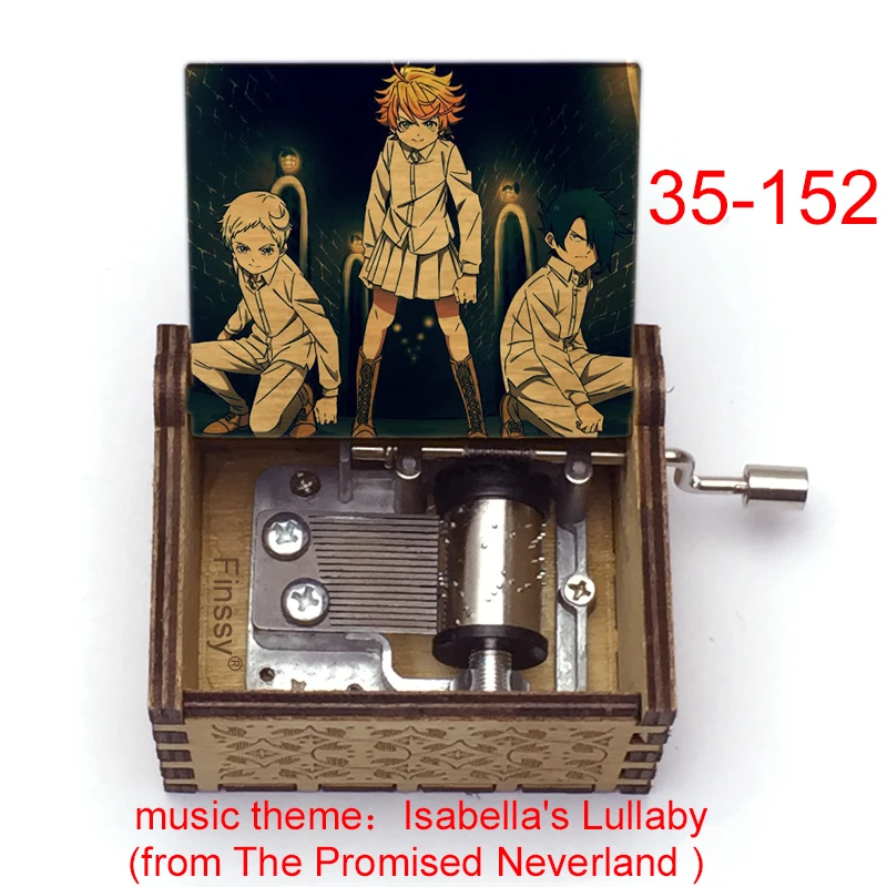 Isabella's Lullaby Theme Wooden Hand Crank Kids Birthday Party Christmas New Year Gift 2021