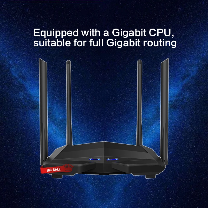 GLC10 AC1200M Гигабитный беспроводной WiFi роутер 2 4 ГГц/5 8 ГГц антенна с высоким