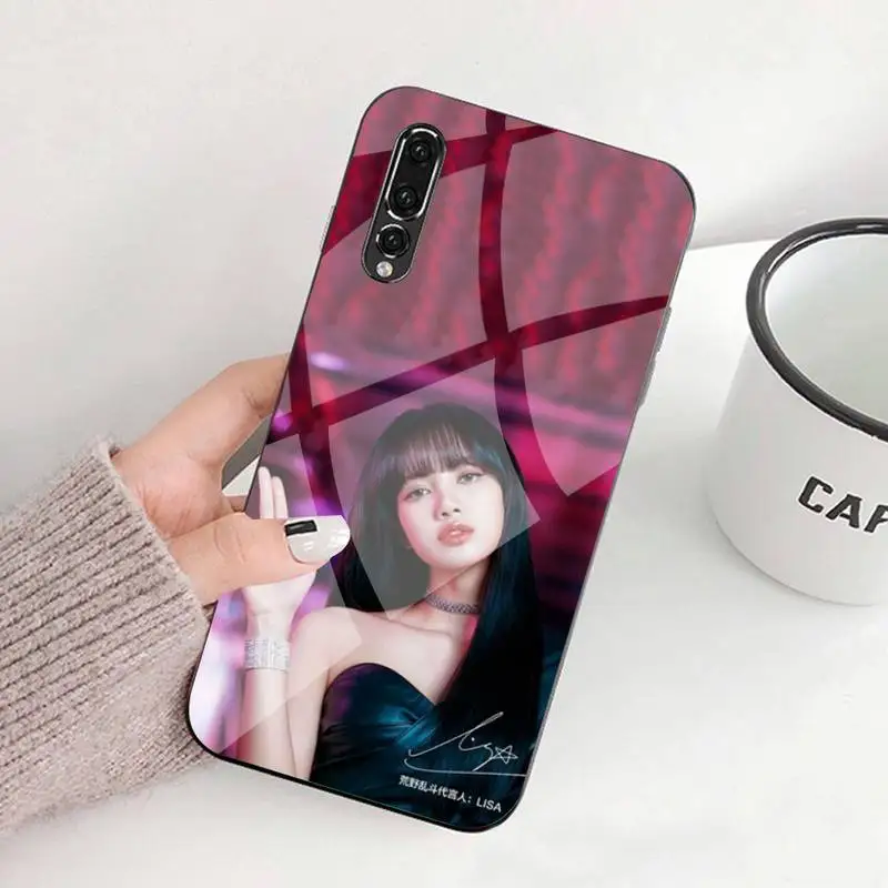 

Soft Jomy Cover Lisa Phone Case Tempered Glass For Huawei P9 10 Plus 20 Pro Mate9 10 20 20pro Honor7A 8X 9 10 Nova3i 5