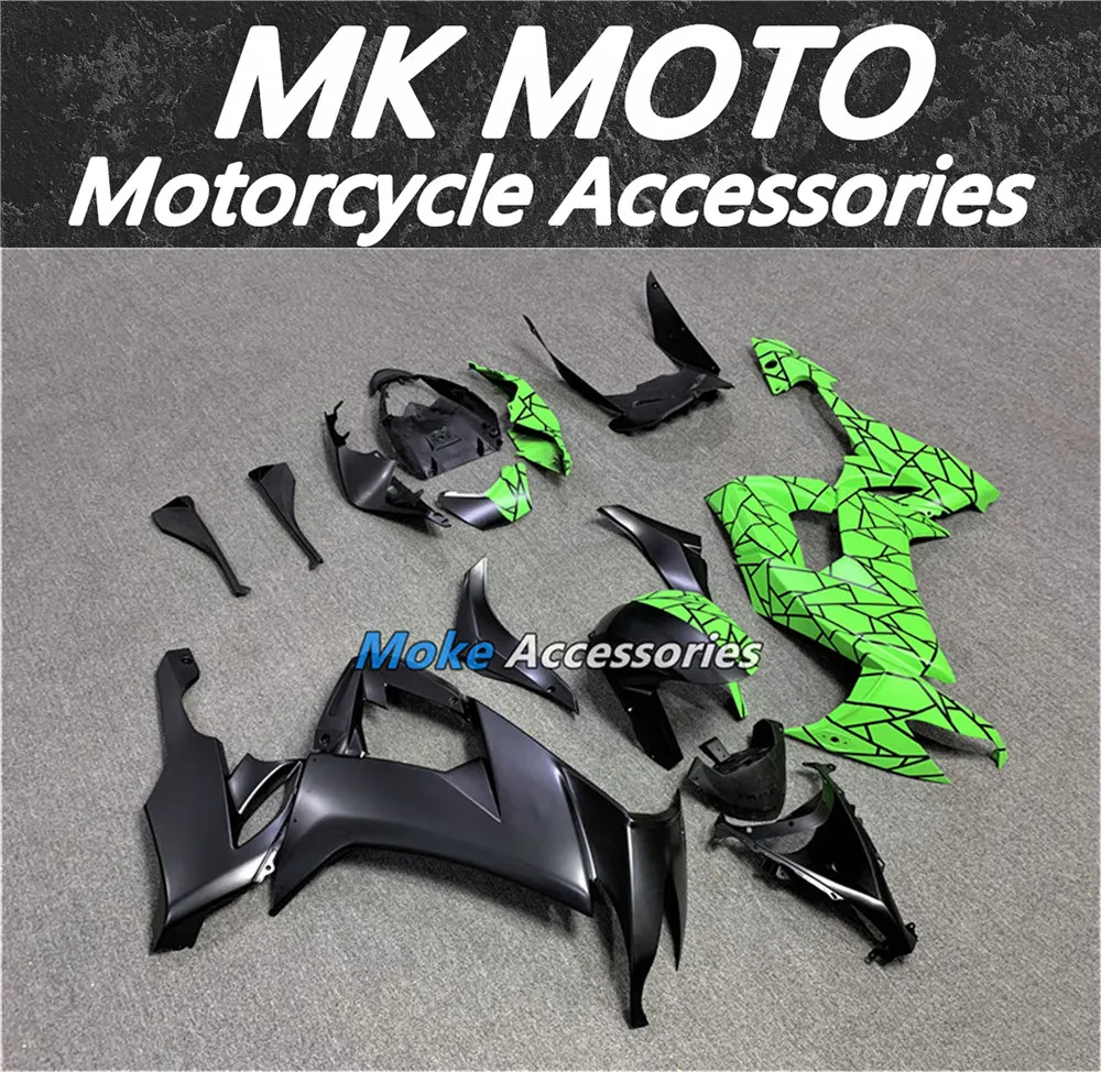 

Motorcycle Fairings Kit Fit For zx-10r 2008 2009 2010 Bodywork Set High Quality ABS Injection Sides Of Spider Web Black Green