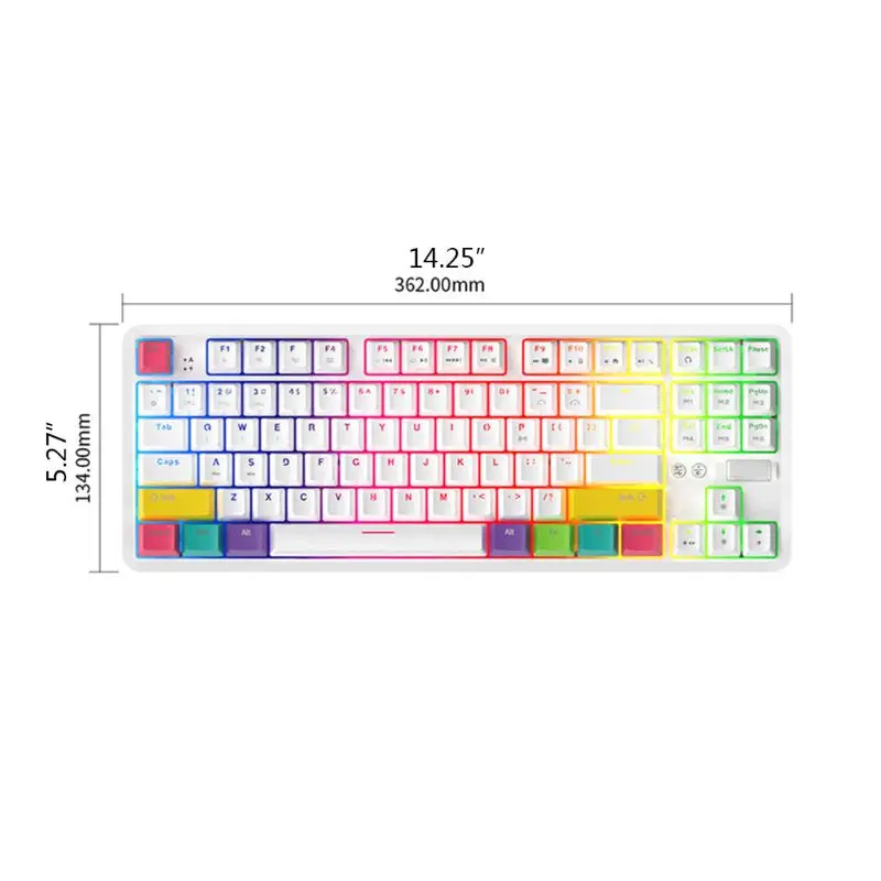 

87 Keys Bluetooth Wired/Wireless Mechanical Keyboard for Ajazz K870T with RGB
