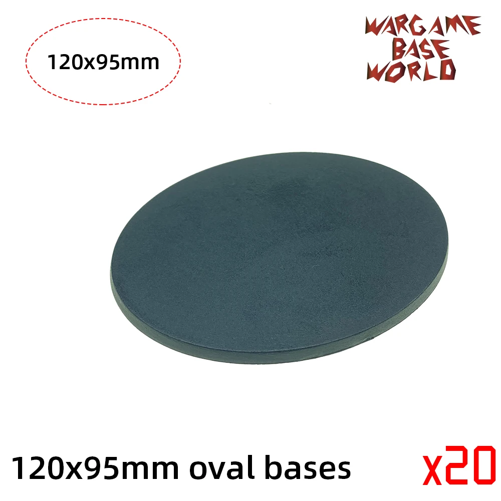 120x95 мм овальная базовая модель пластиковые основы для игр - Цвет: 20