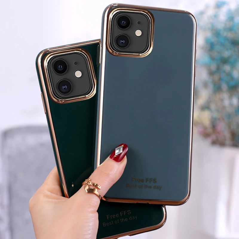 Мягкий силиконовый чехол из ТПУ для телефона новинка роскошное покрытие 6D Iphone 11