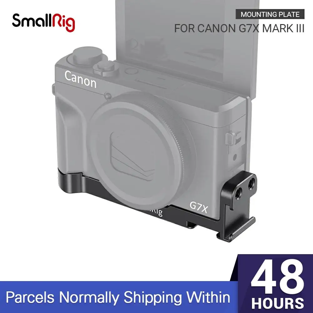 Монтажная пластина SmallRig с двумя холодными ботинками для Canon G7X Mark III быстросъемный