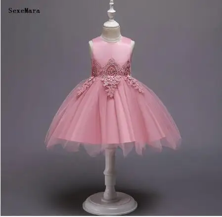 Новое летнее платье для маленьких девочек новорожденных до колена вечеринки на