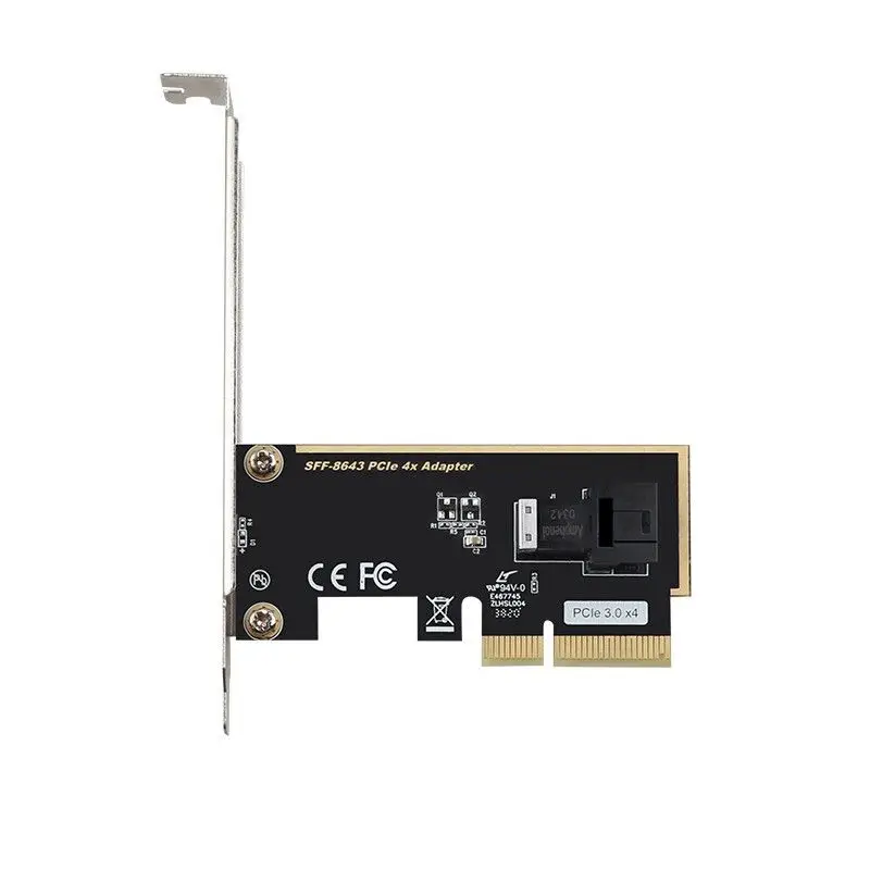 pcie для u 2 sff 8643 gen 34 канальная карта для