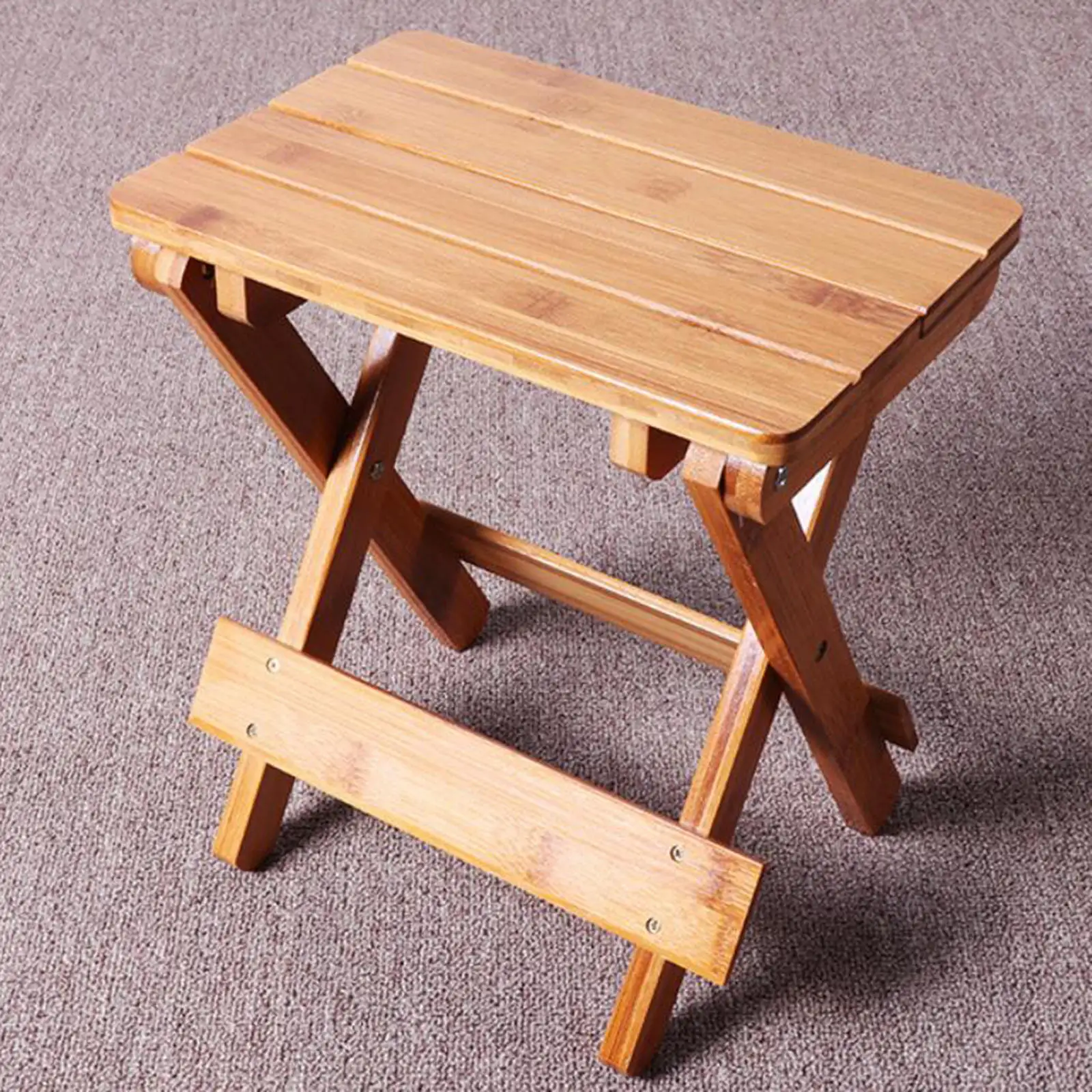 

Protable Furniture Space-Saving Wood Step Stool Fishing Seat Chair for Kitchen Office Garden Changing Shoes Classroom