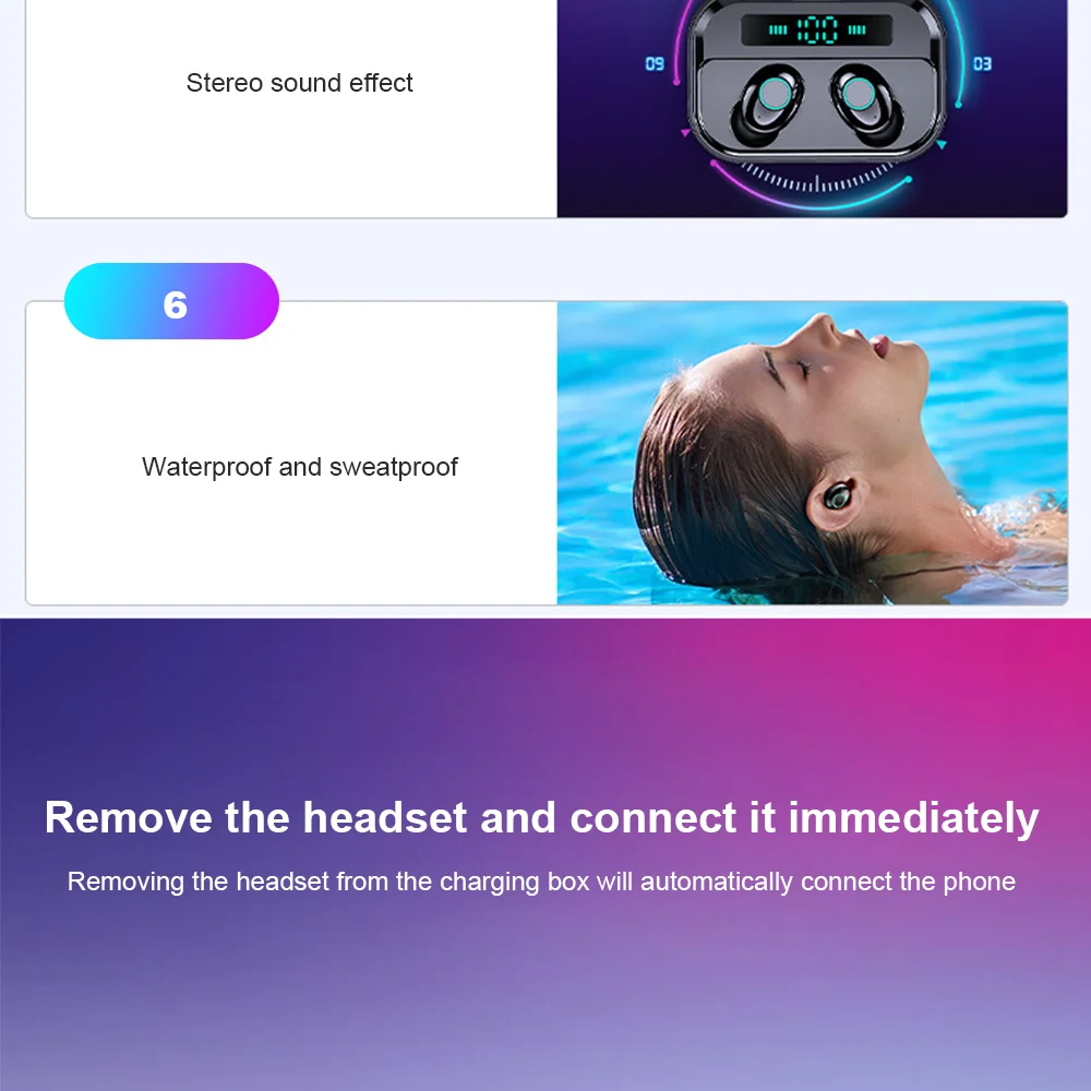 CBAOOO M7 TWS беспроводные Bluetooth наушники 5,0 в спортивная водонепроницаемая гарнитура беспроводные наушники стерео микрофон Игровые наушники для xiaomi