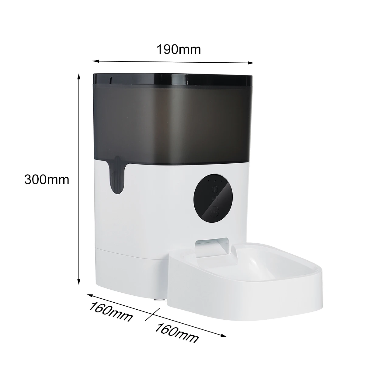 

[Video/WiFi/Button Version] 4L Smart Automatic Visible Cover Pet Feeder Pet Dog Cat Food Dispenser Remote Control APP Timer