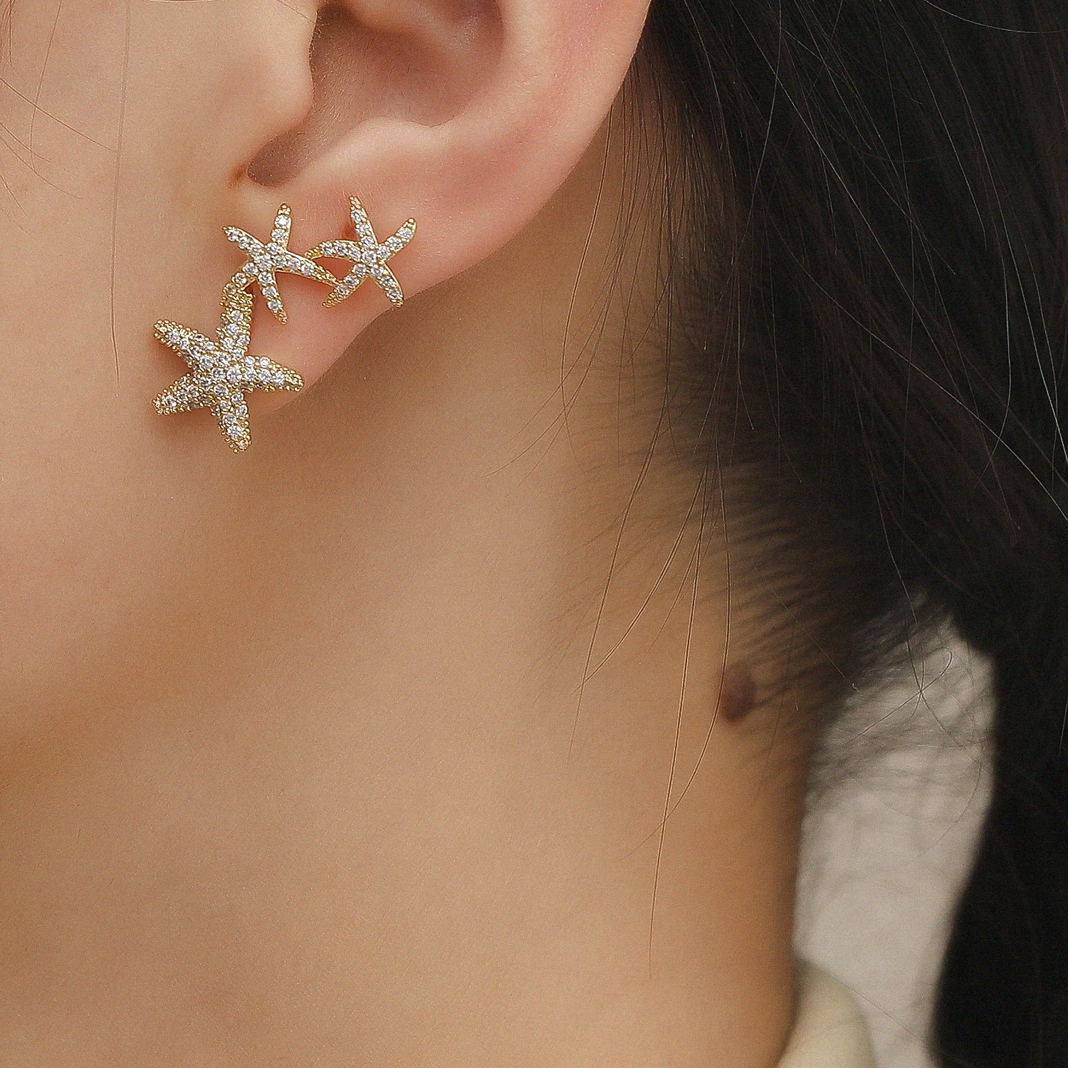 

Minimalist Korean Style Earrings Star Shape Micro Drill Modern Women's Earrings 2021 Girlfriend Gift HYACINTH