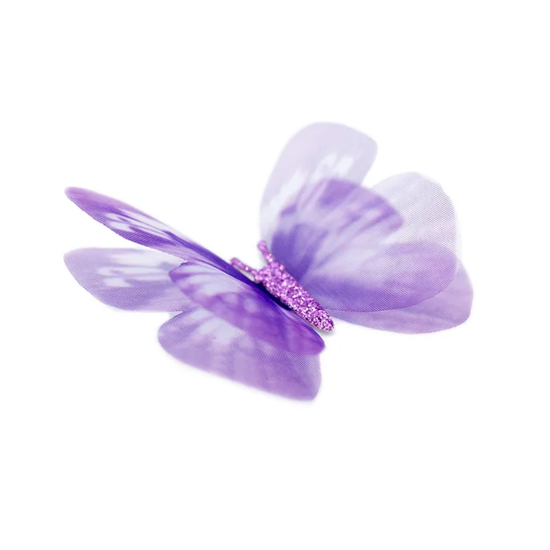 10 шт. шифоновая пряжа с бабочкой нашивка пришивная аппликация платье Купальник