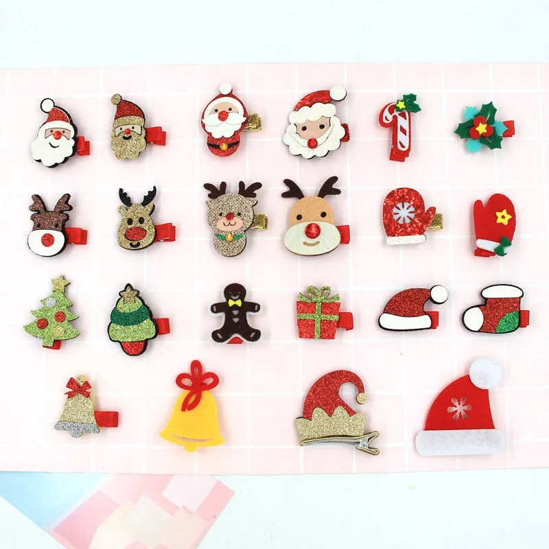 5 шт./компл. новый Детский милый Рождественский подарок заколки для волос