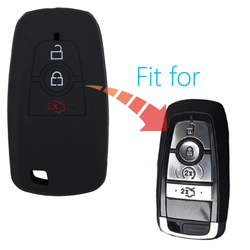 Силиконовый чехол для ключей от машины Ford Focus Mondeo MK3 Kuga Edge Mustang aurus X Escape Fiesta SAAB AERO