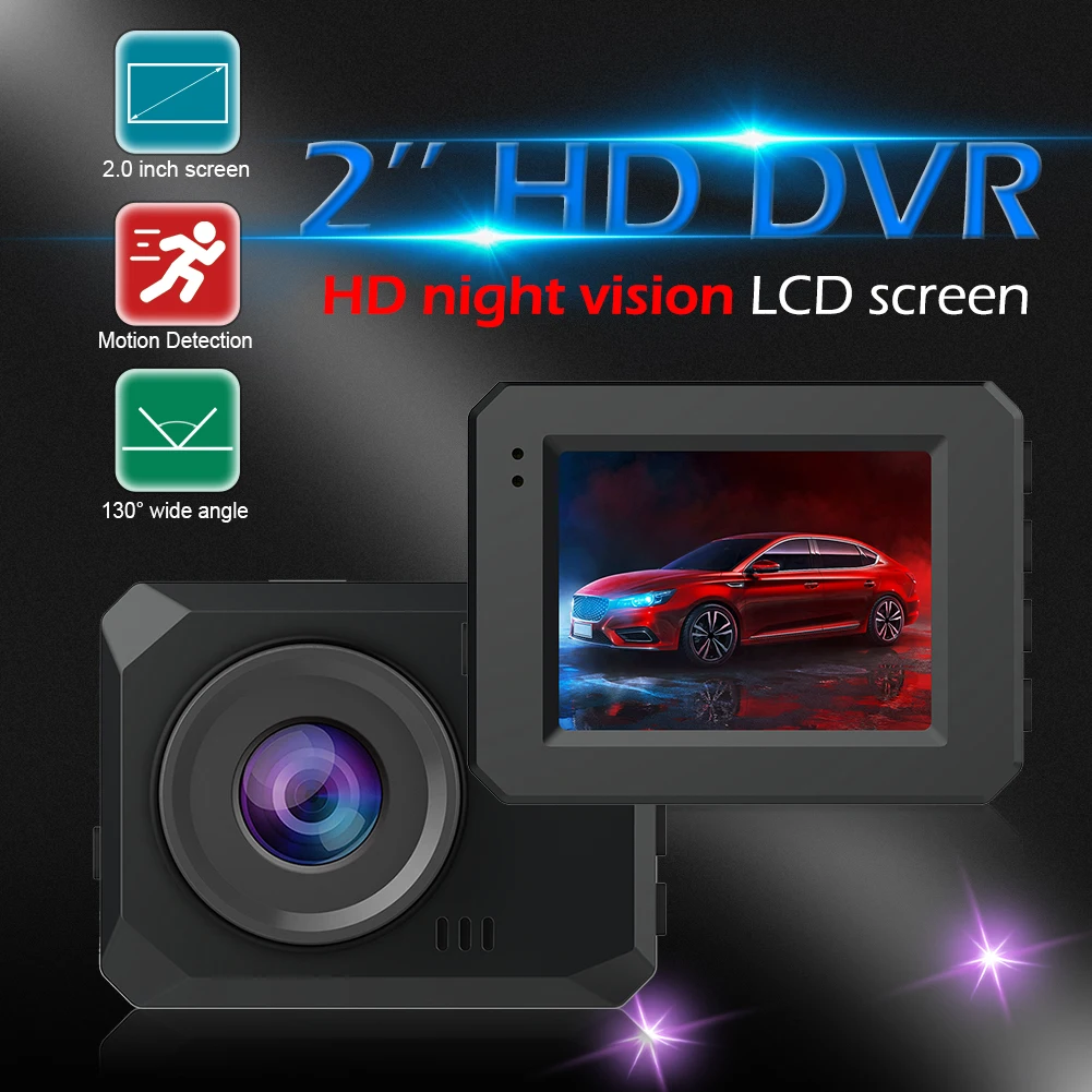 C2 Full HD 1080P Автомобильный видеорегистратор приборная панель 130 градусов