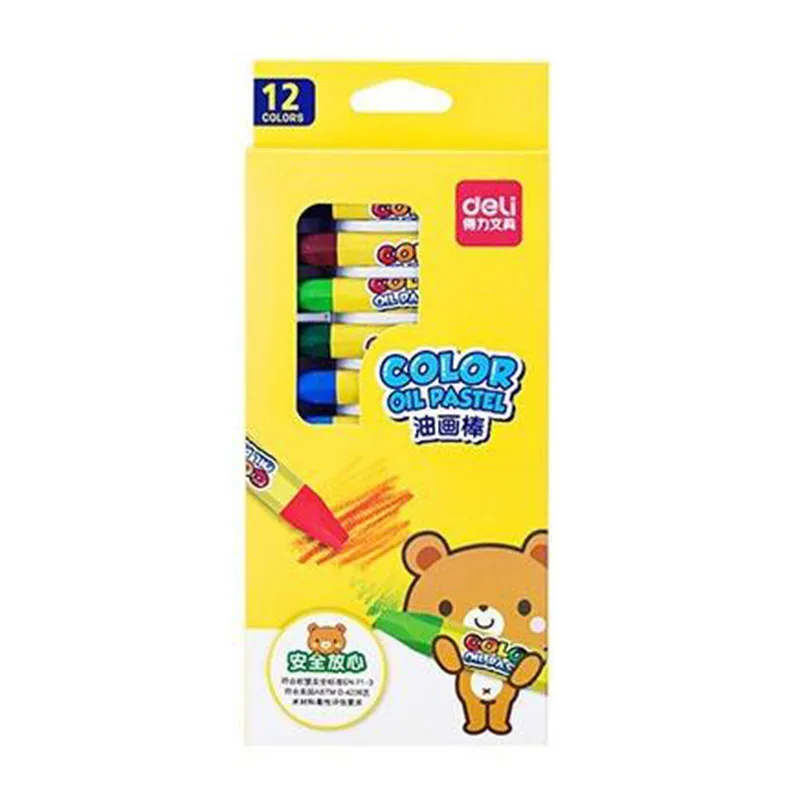12 видов цветов восковой карандаш набор масляных пастельных карандашей рисование