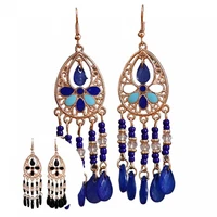 popular drop earrings colorful lady vintage multicolor hook earrings earrings women earrings 1 pair