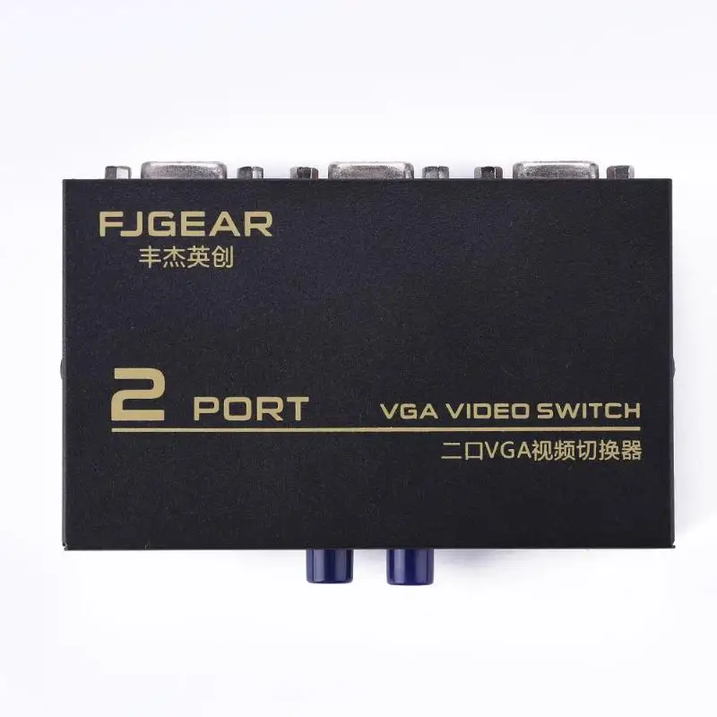 130 МГц 1-2 монитор переключатель VGA Видео сплиттер конвертер адаптер коробка