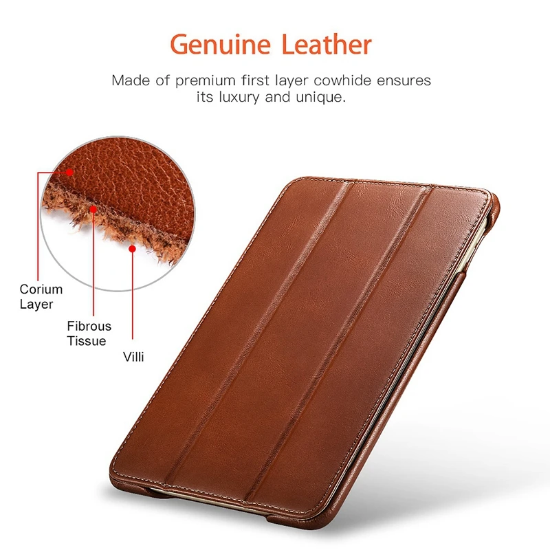 

ICARER Suitable for iPad Mini 5 2019 Tablet Portable Smart Sleep Anti-Scratch Leather Flip Cover Sleeve