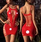 Эротическое белье сексуальное нижнее белье Babydoll женское платье с круглым вырезом эротические костюмы для секса Lenceria Mujer Черное Красное Кружевное однотонное