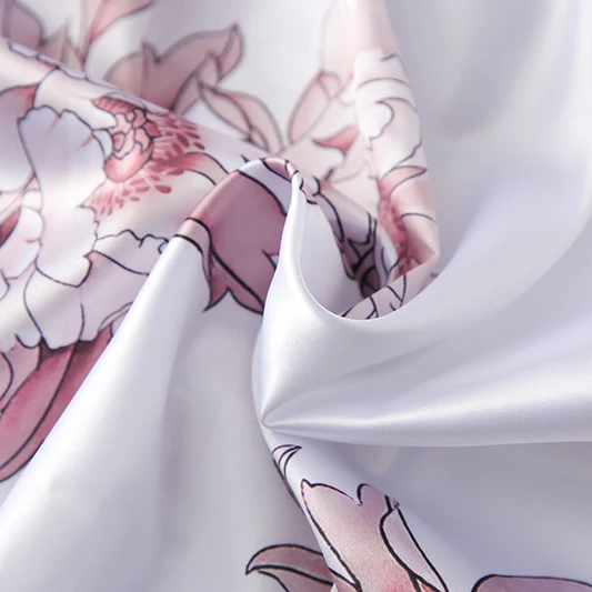 Owiter 2020 Атласный халат невесты с цветочным рисунком Свадебные вечерние халаты в