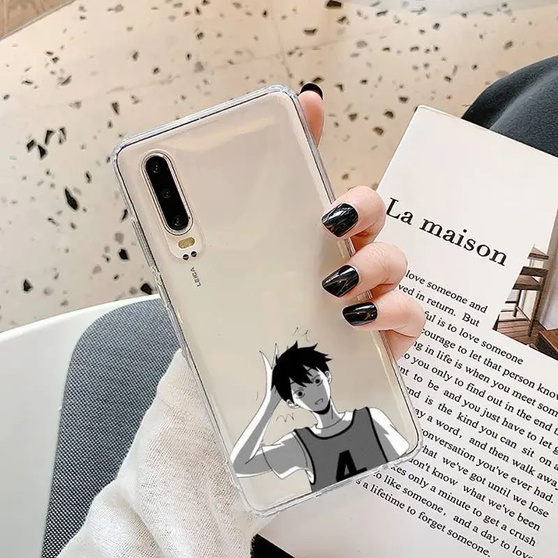 

Haikyuu Phone Cases Transparent for Samsung A71 S9 10 20 HUAWEI p30 40 honor 10i 8x xiaomi note 8 Pro 10t 11