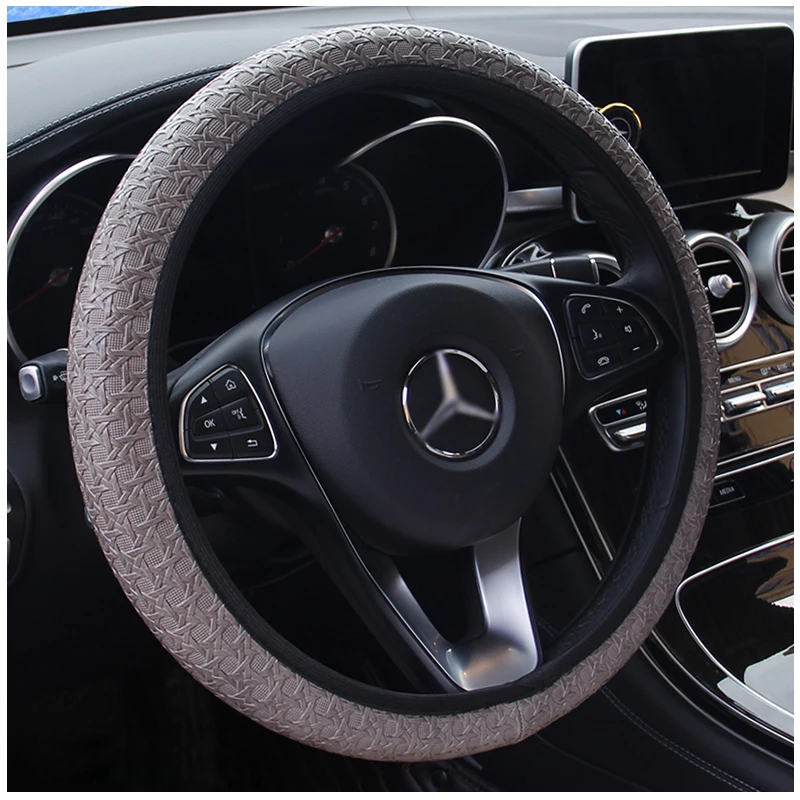 Car Steering Wheel Cover Universal Diameter 38cm Auto Covers Car-styling Decoration Interior Accessories YS5006 |