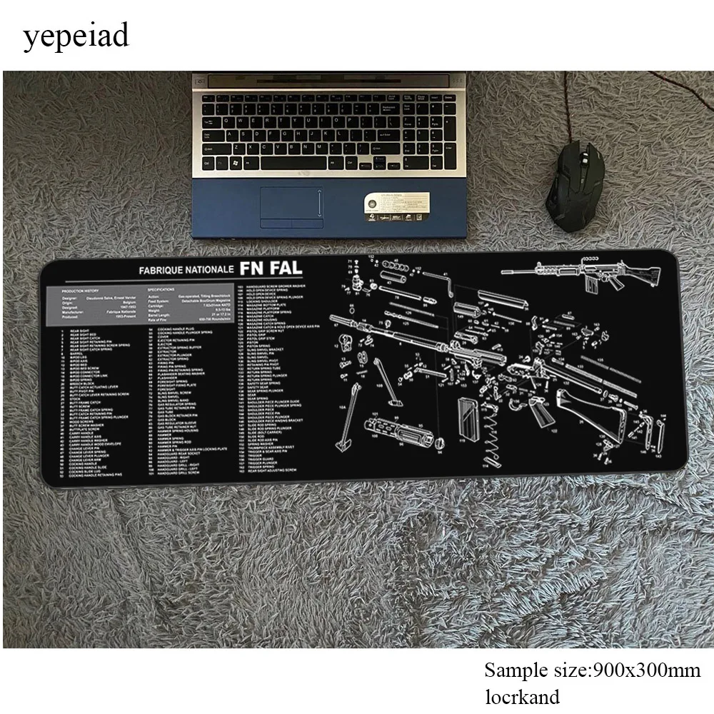Коврик для мыши ar 10 90x30 см, компьютерный геймерский коврик для мыши AK 47, большой коврик для мыши ar 15, эргономичный гаджет, коврики для офисного стола