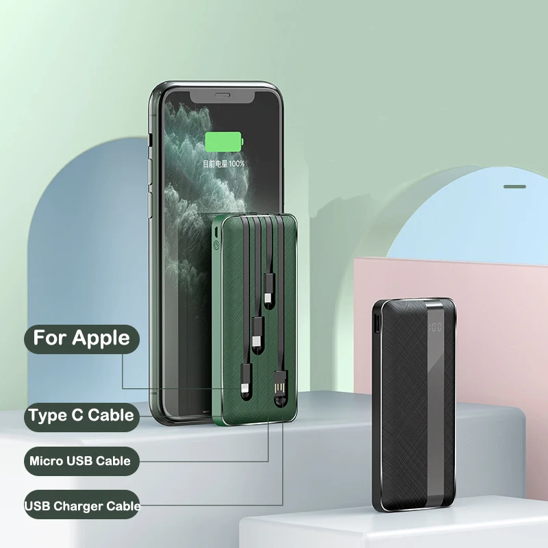 

Портативное зарядное устройство 10000 мАч для iPhone 12, Samsung S21, Huawei, Xiaomi, портативное Внешнее зарядное устройство, портативное зарядное устройств...