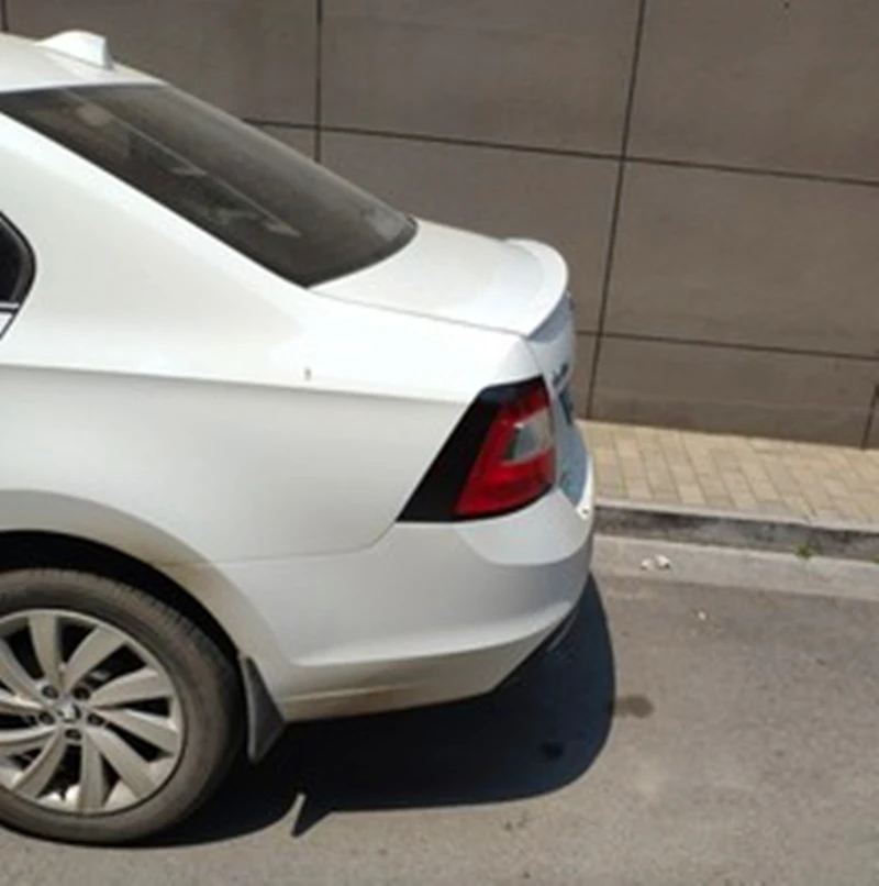 Применение для Skoda Rapid спойлер 2013, 14, 15, 16, 17, 18, 19 лет год ABS пластмассовый задний клюв утки крыло аксессуары для декорирования машины