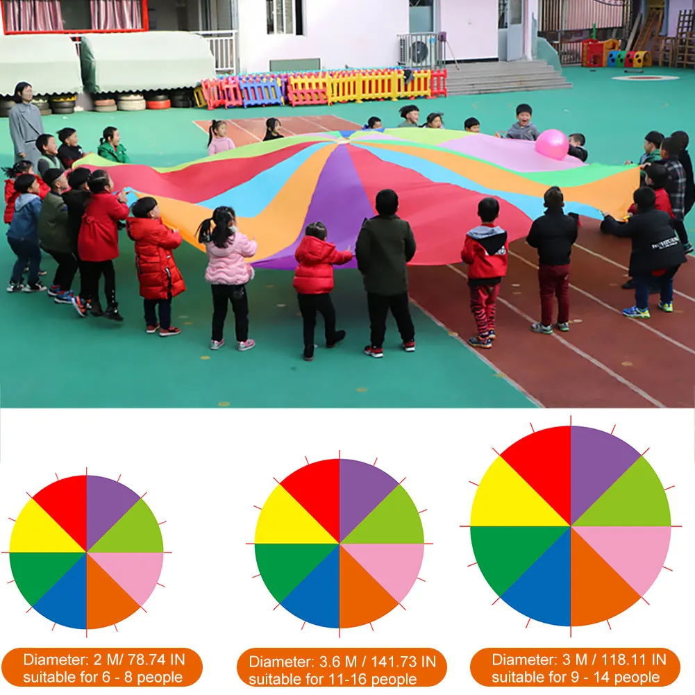 Радужная Парашютная большая круглая улучшающая Зрительная координация