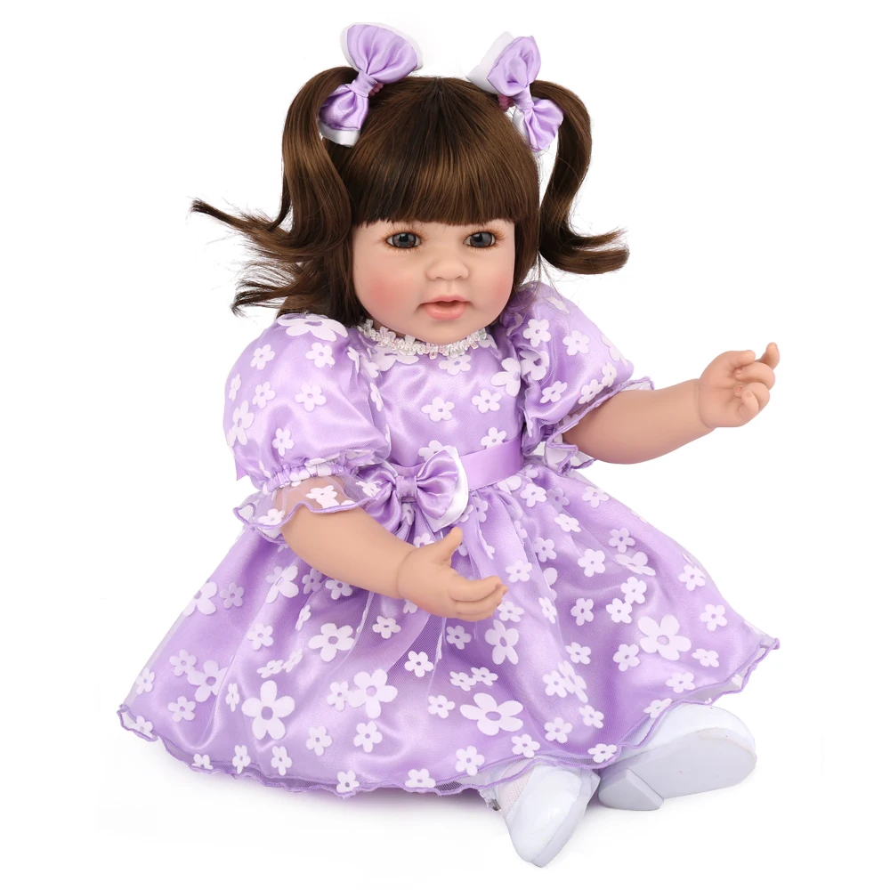 Фото Realisti кукла принцессы Reborn 20 ''Реалистичная маленькая девочка 3/4 силиконовые и