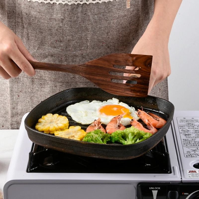 

6PCS/set Kitchen Utensils Set Wooden Non-stick Reusable Cooking Spatulas Soup Ladle Set Tools for Cooking Nonstick Cookware