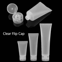 100pcs 15203050100 ml empty portable cosmetic tube squeeze facial cream container flip cap lotion travel bottle pot gel box