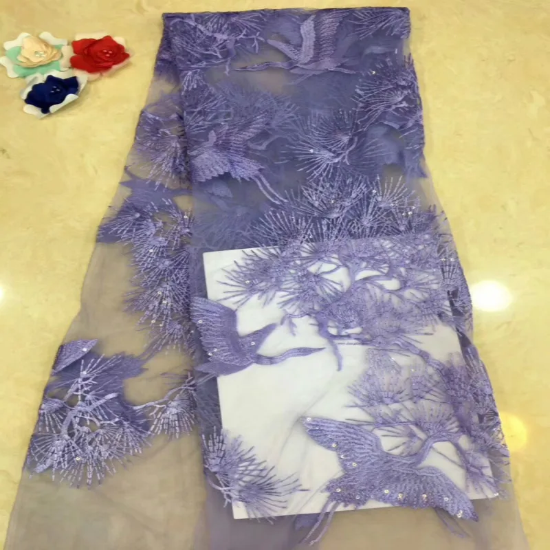 Новинка ретро кран сетка ткань для вышивки мягкое модное кружевное свадебное