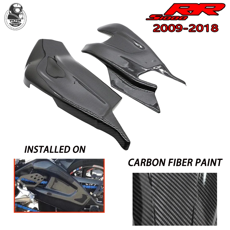 

Carbon Fiber Swing Arm Covers Swingarm Cover Chain Protection For BMW S1000RR S1000 RR 2015-2018 S1000R 2015-2019 HP4