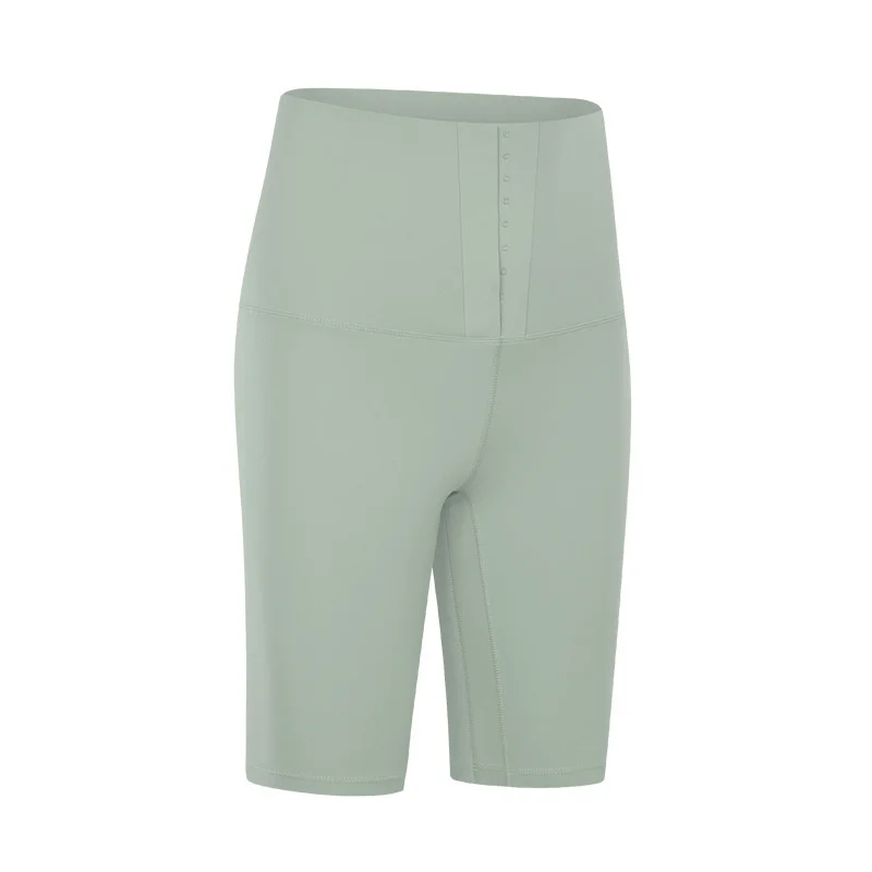 

Summer new invisible breasted nude sports Capris