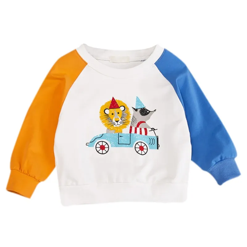 Коллекция 2019 года топы для детей одежда малышей толстовки с рисунком мальчиков и
