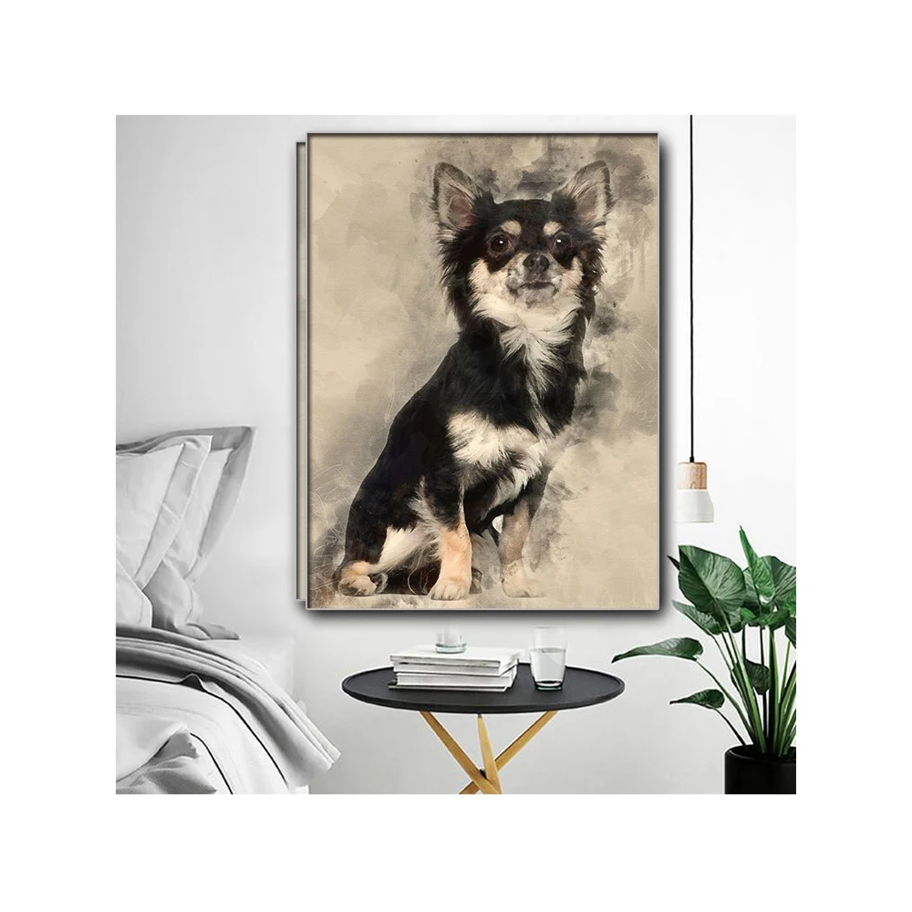 Алмазная живопись на тему чихуахуа вышивка 5D крестиком рукоделие круглые стразы