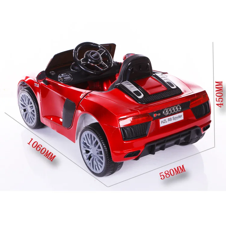 

Support 60KG Big Child Ride on Drive Electric Four Wheel Remote Control Car With Music and Light, Double Open Door