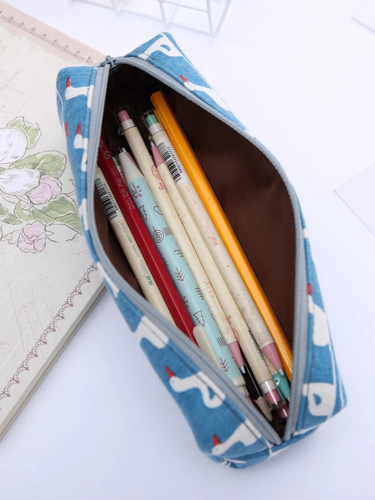 

MOGII Office Stationery Supplies Kawaii Printed Pencil Cases Large Capacity Cute Pencil Bags for School