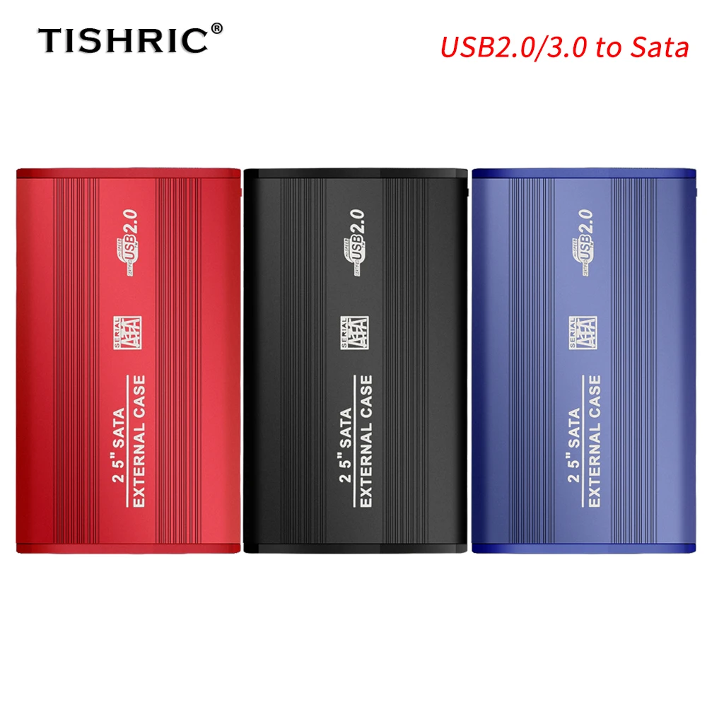 TISHRIC Hdd чехол для жесткого диска с 2 5 Корпус Usb 3 0 Sata футляр внешнего коробка