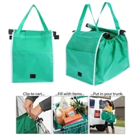 1pc supermarket thicken shopping cart bags eco friendly foldable reusable shop handbag portable grocery store trolley totes