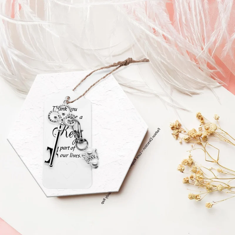 

25PCS/Set Key Bottle Opener with Angel Keychain Pendant Hotel Wedding Party Banquet Decoration Small Gift Charms